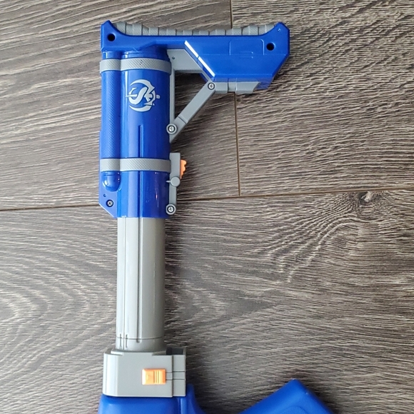 Super Soaker Shot Blast Adjustable Shoulder Stock Blue Water Gun Toy - Picture 2 of 7